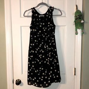 Adrianna Papell Polka Dot Ruffled Dress